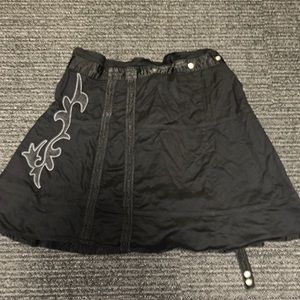 diesel skirt black size 28 with rivets